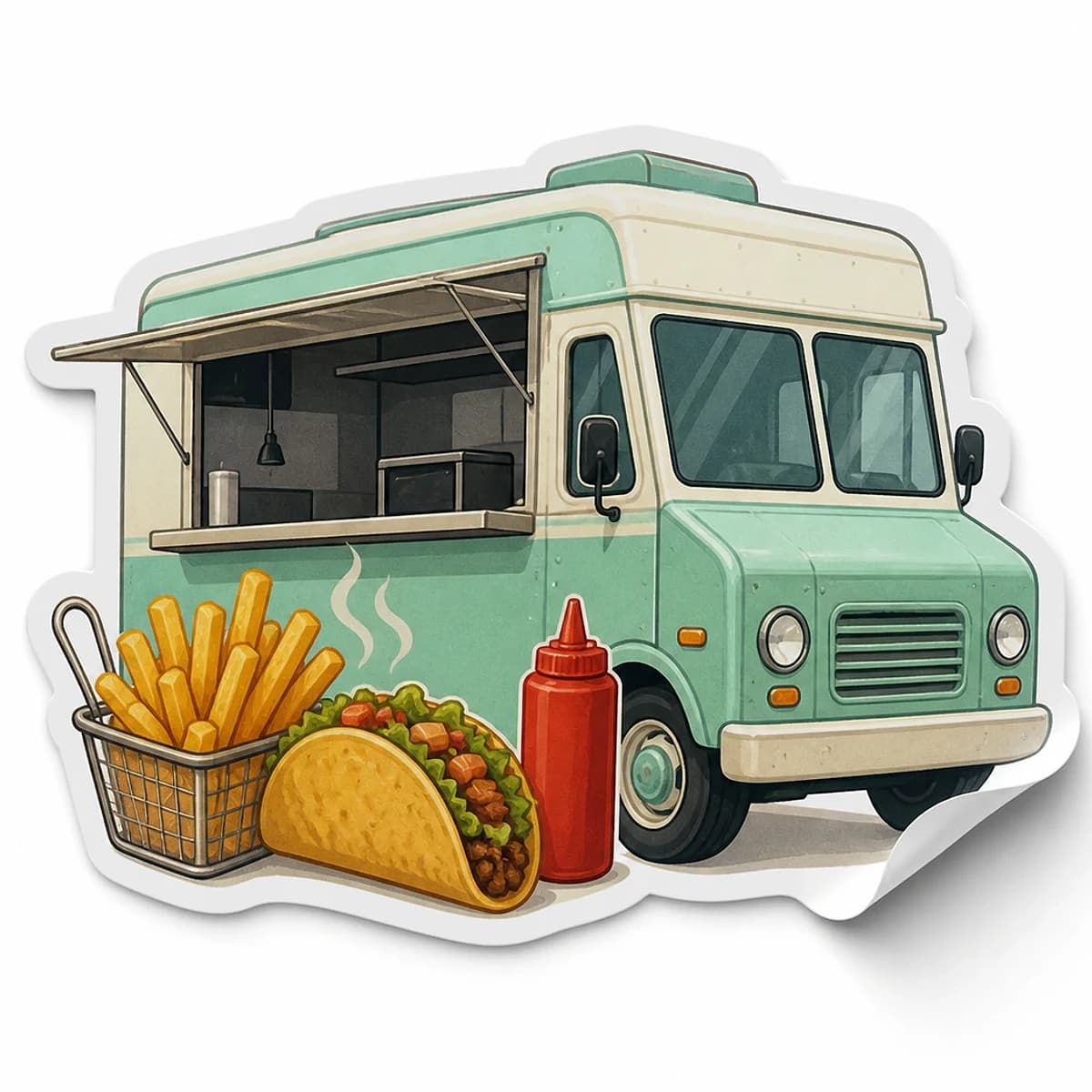 Street Food Club Sticker product view