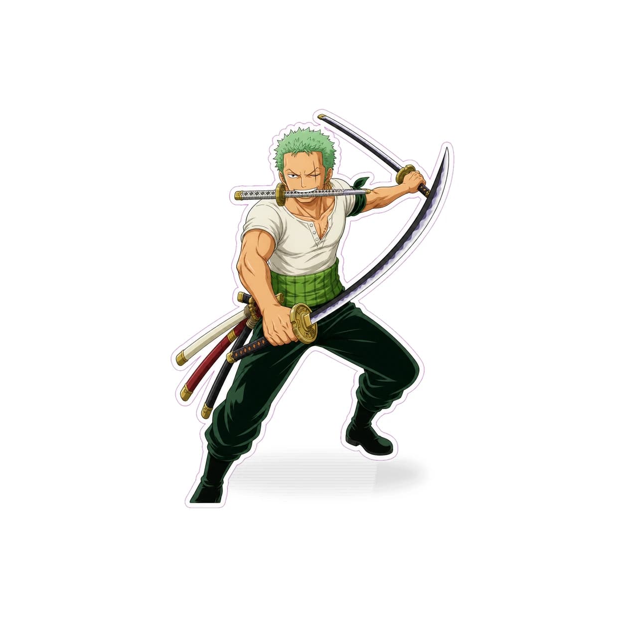 Roronoa Zoro Three Sword Sticker product view