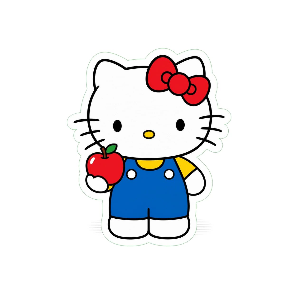 Hello Kitty Apple Bow Sticker product view