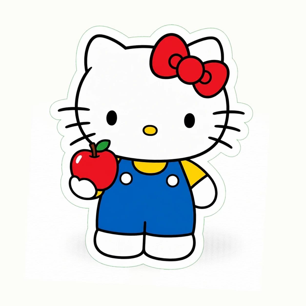 Hello Kitty Apple Bow Sticker application preview