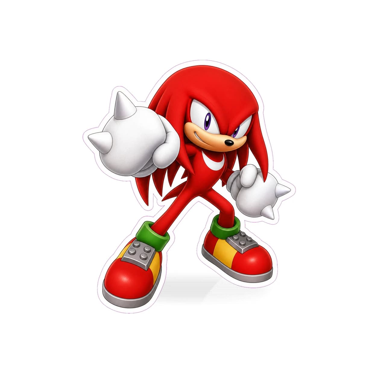 Knuckles Power Punch Sticker product view
