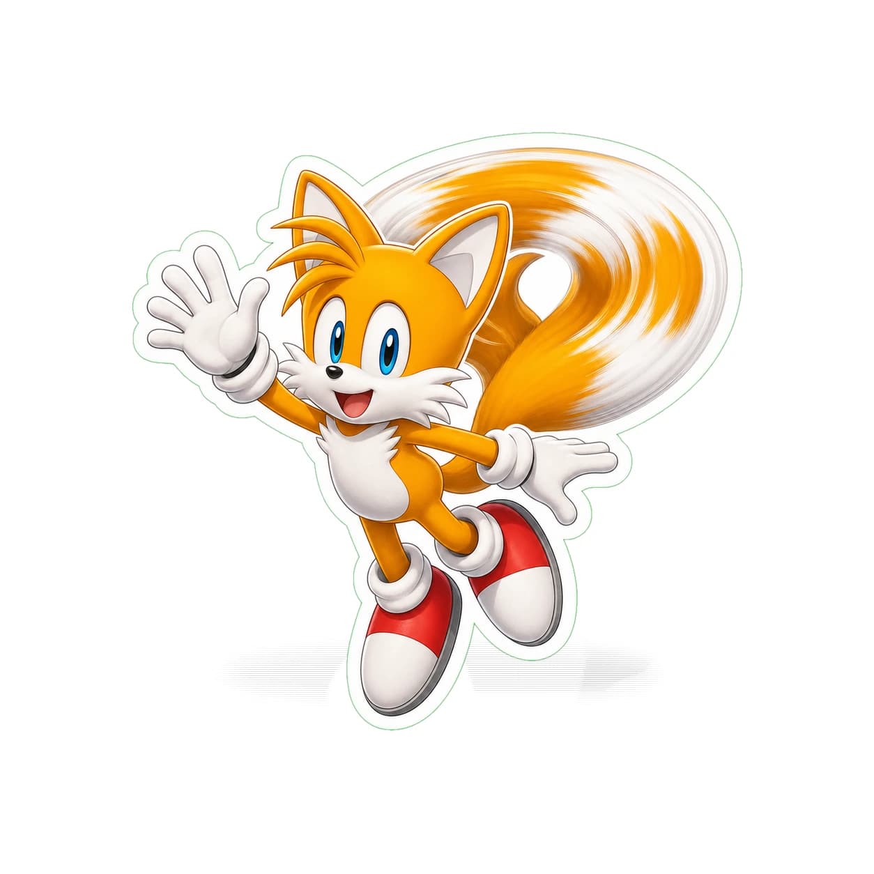 Tails Twin-Tail Flight Sticker product view