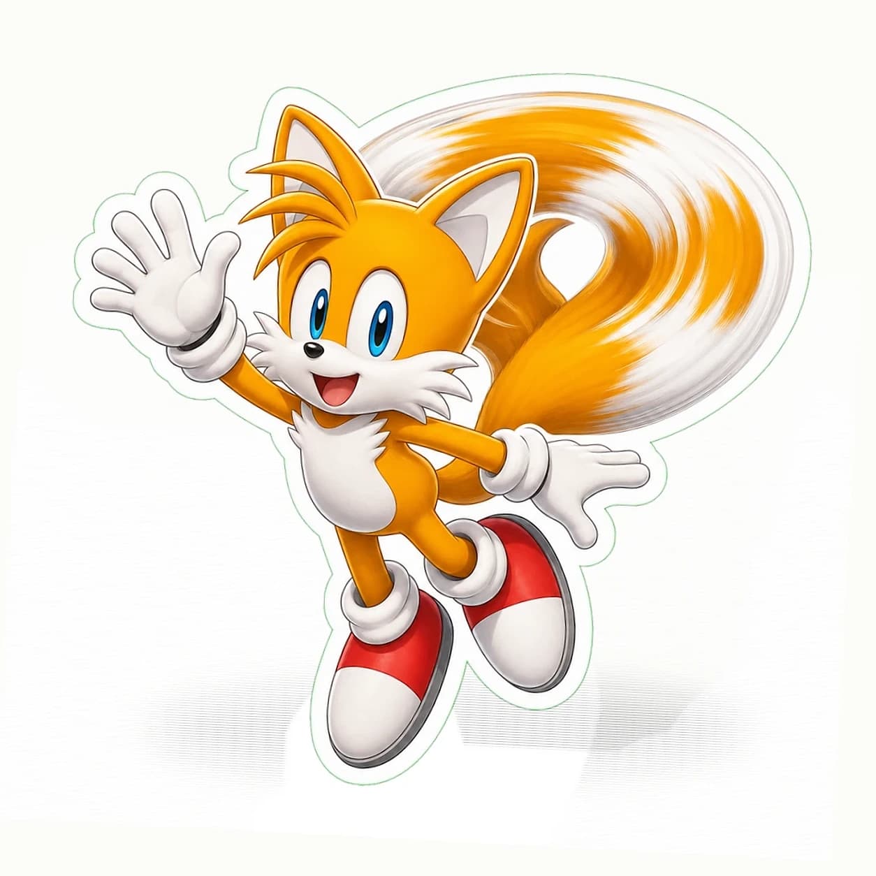 Tails Twin-Tail Flight Sticker application preview