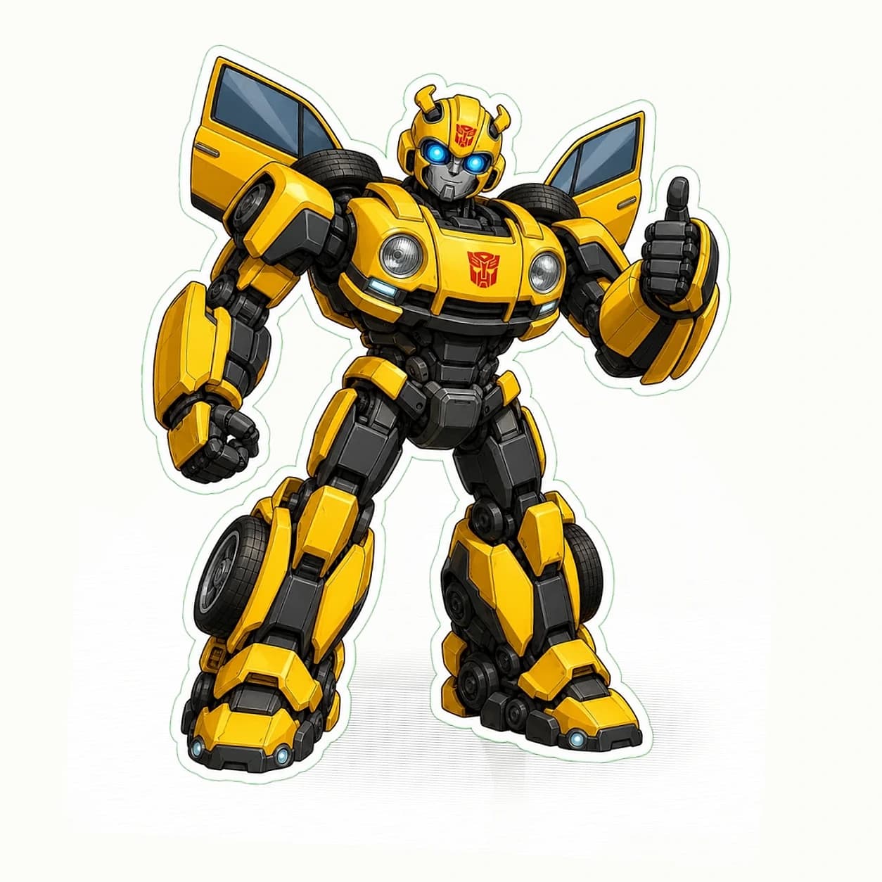Bumblebee Scout Mode Sticker application preview