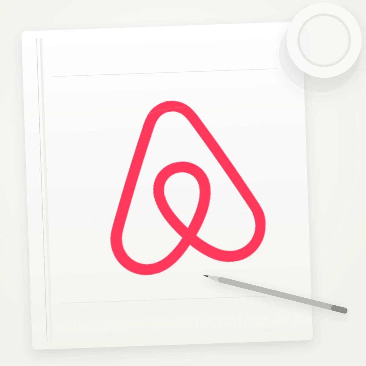 ABNB Logo Sticker application preview