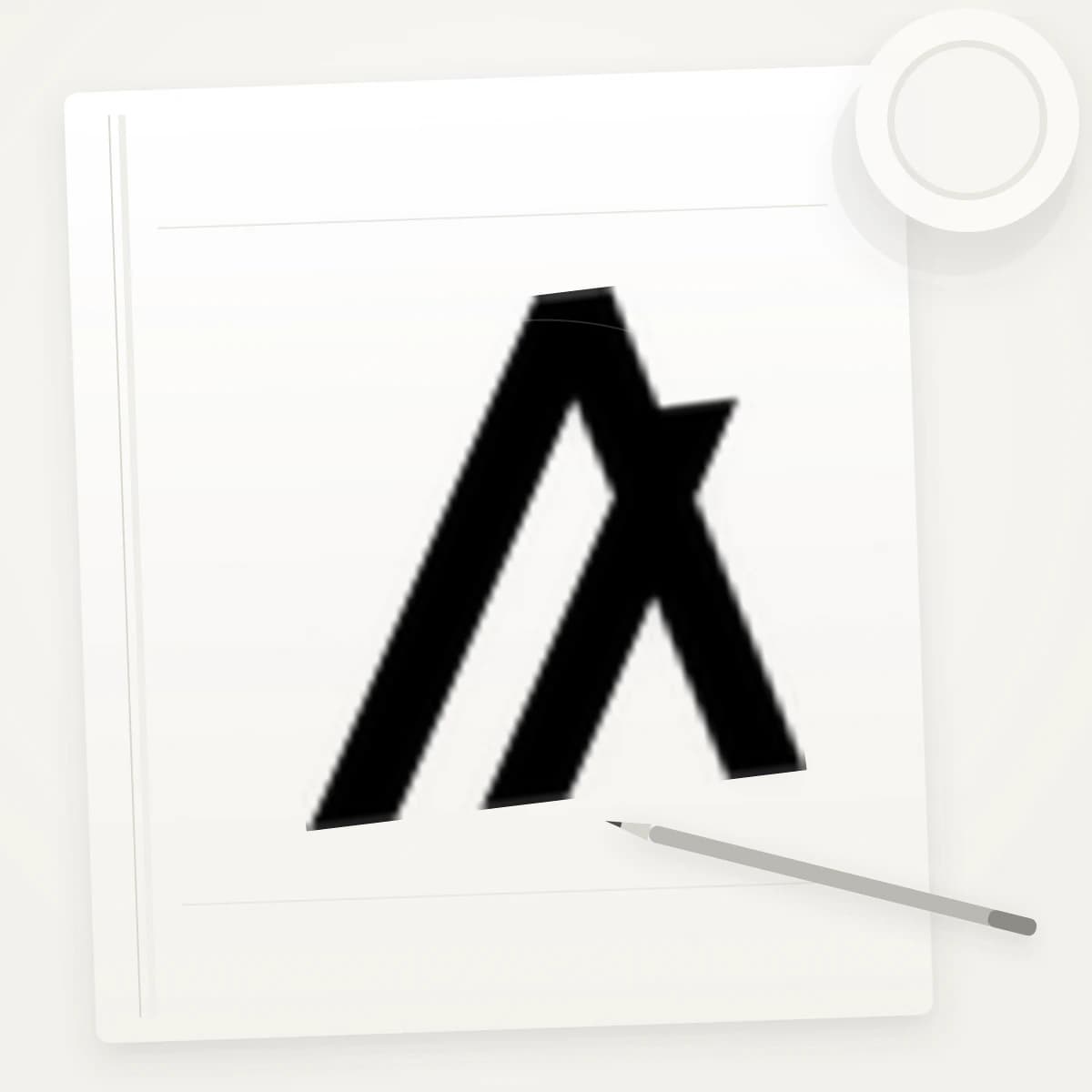 ALGO Crypto Logo Sticker application preview