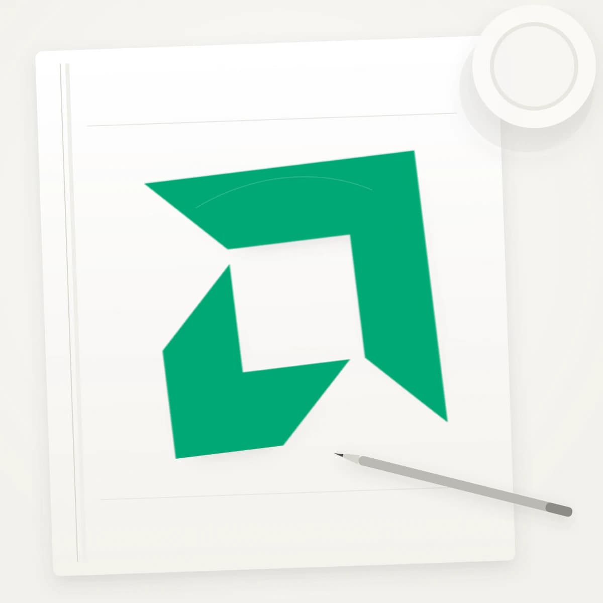AMD Logo Sticker application preview