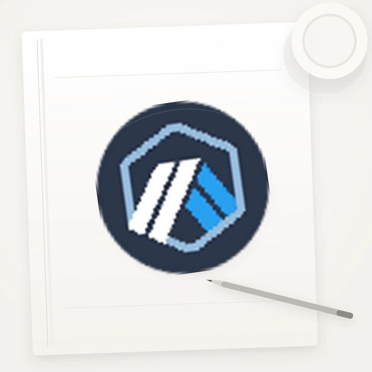 ARB Crypto Logo Sticker application preview