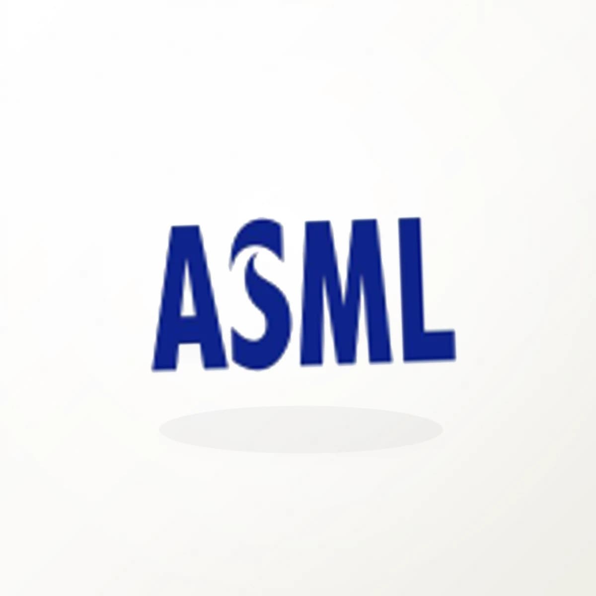 ASML Logo Sticker in an original company-logo die-cut vinyl design