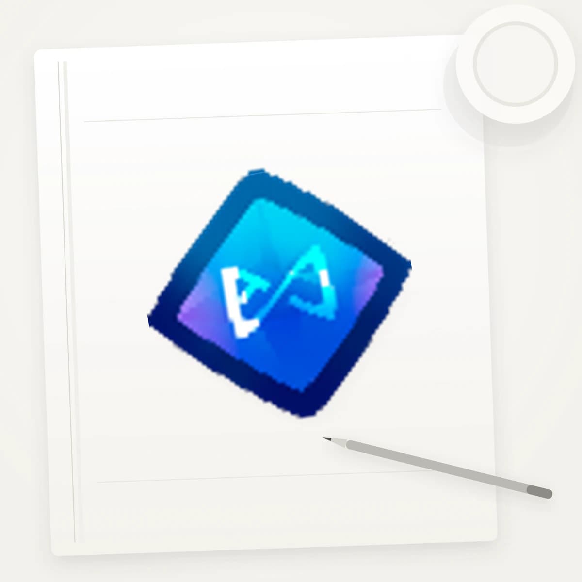 AXS Crypto Logo Sticker application preview