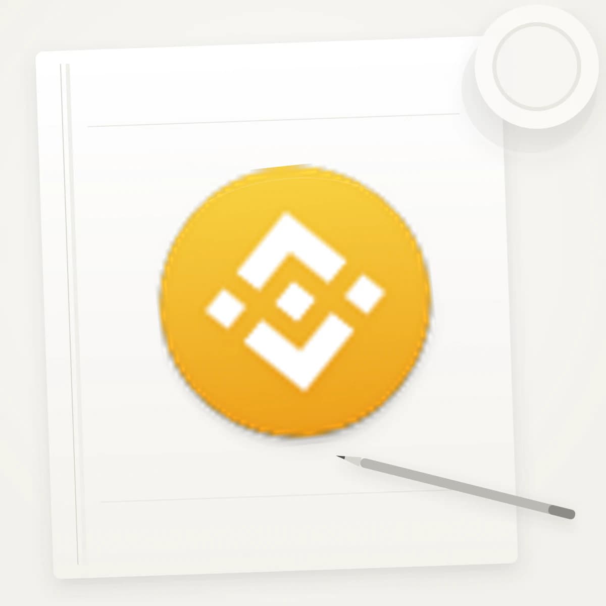 BNB Crypto Logo Sticker application preview