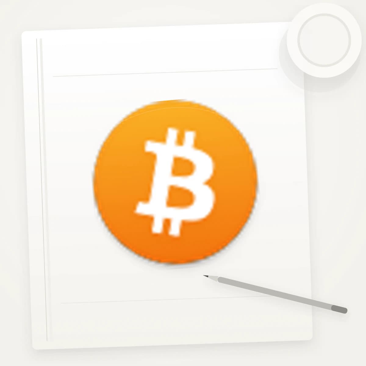 BTC Crypto Logo Sticker application preview