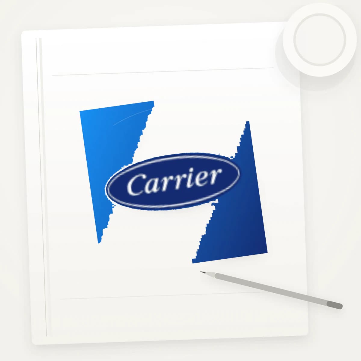 CARR Logo Sticker application preview