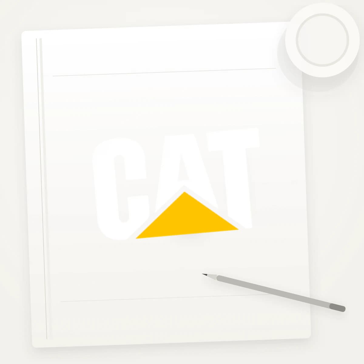 CAT Logo Sticker application preview