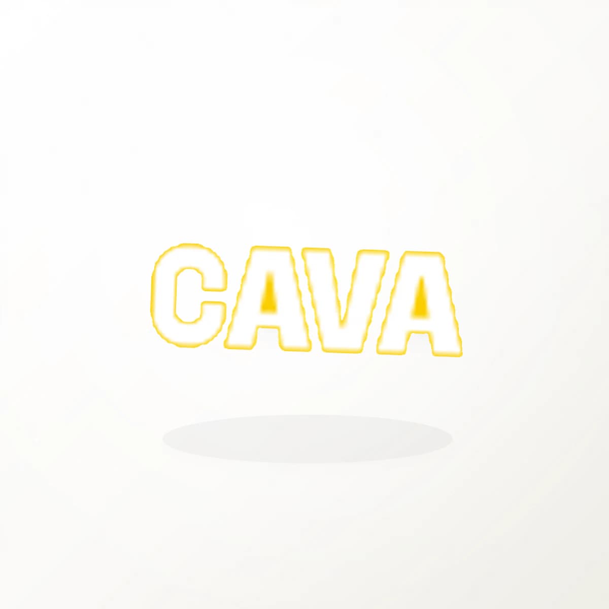 CAVA Logo Sticker in an original company-logo die-cut vinyl design