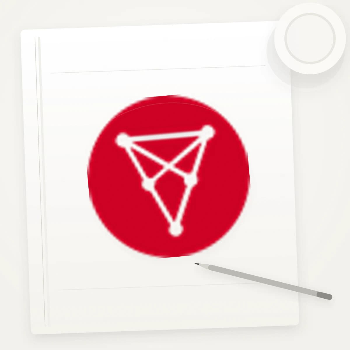 CHZ Crypto Logo Sticker application preview