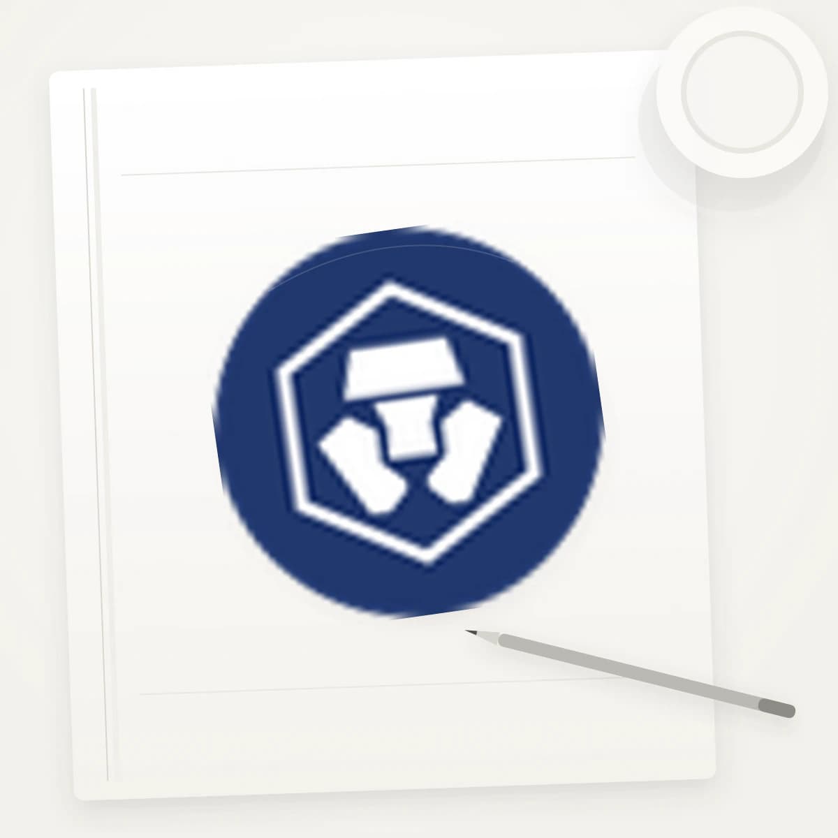 CRO Crypto Logo Sticker application preview