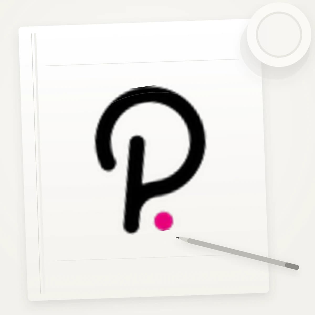 DOT Crypto Logo Sticker application preview