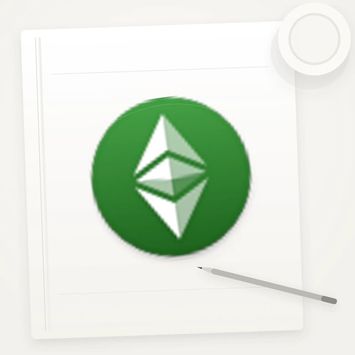 ETC Crypto Logo Sticker application preview