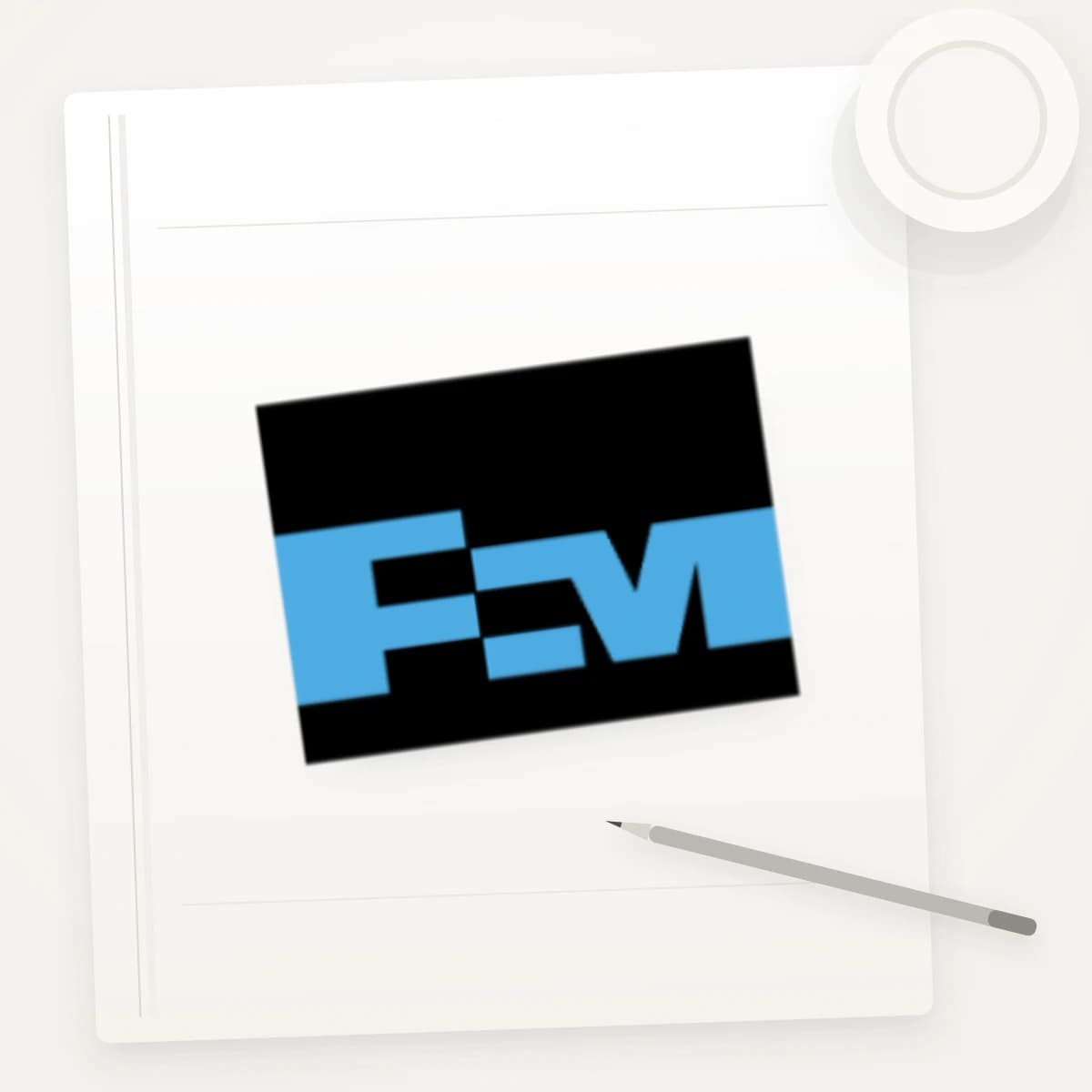 FCX Logo Sticker application preview