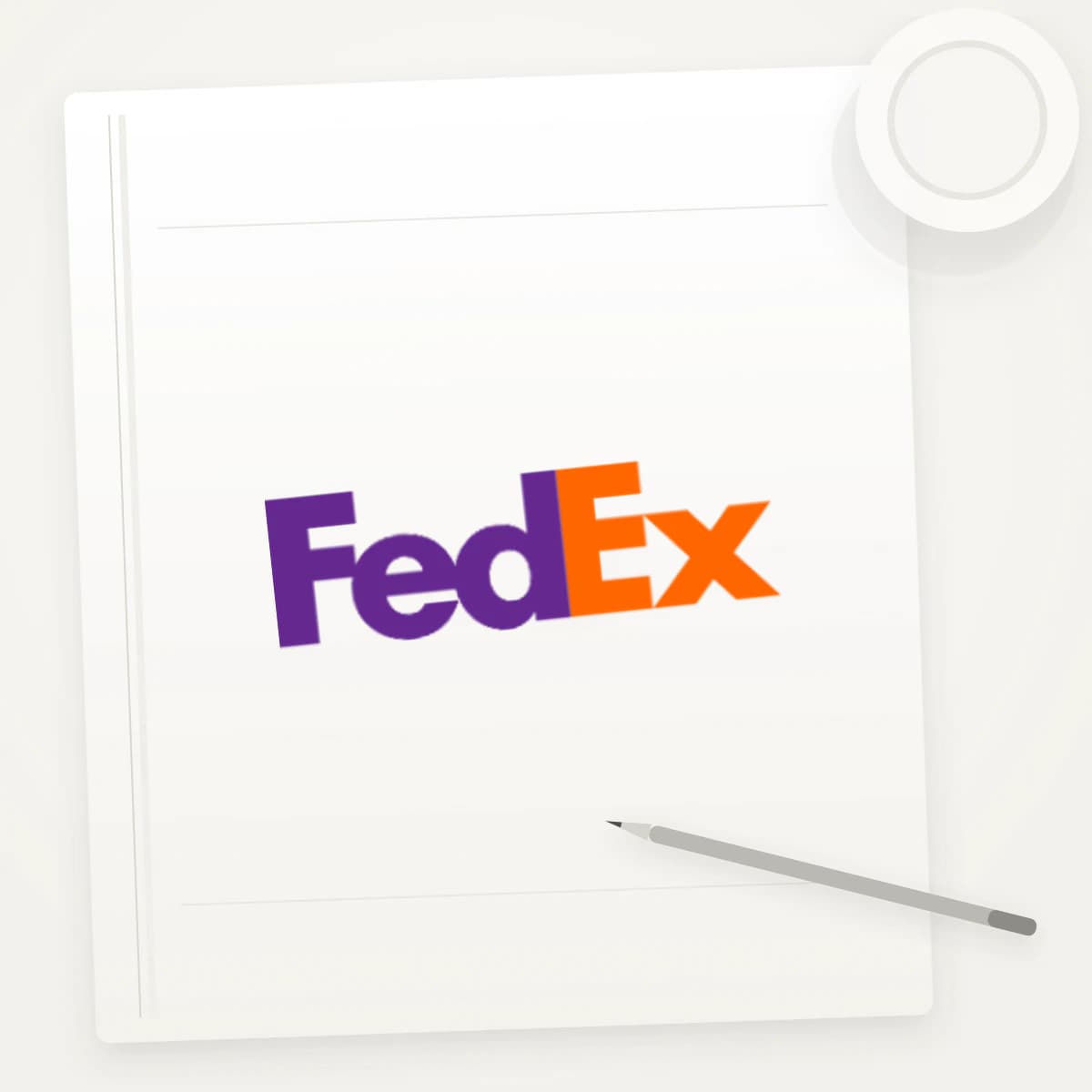 FDX Logo Sticker application preview