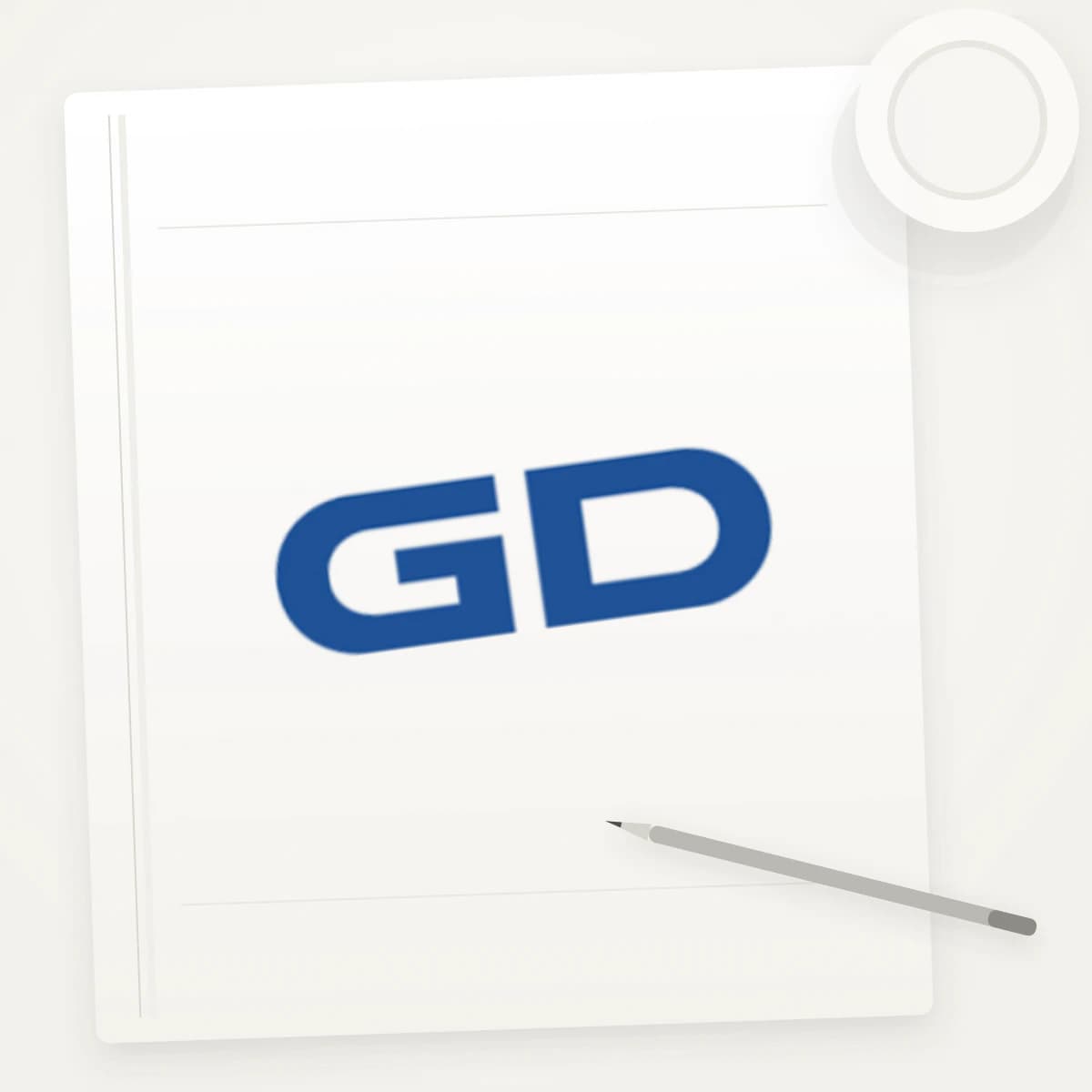 GD Logo Sticker application preview