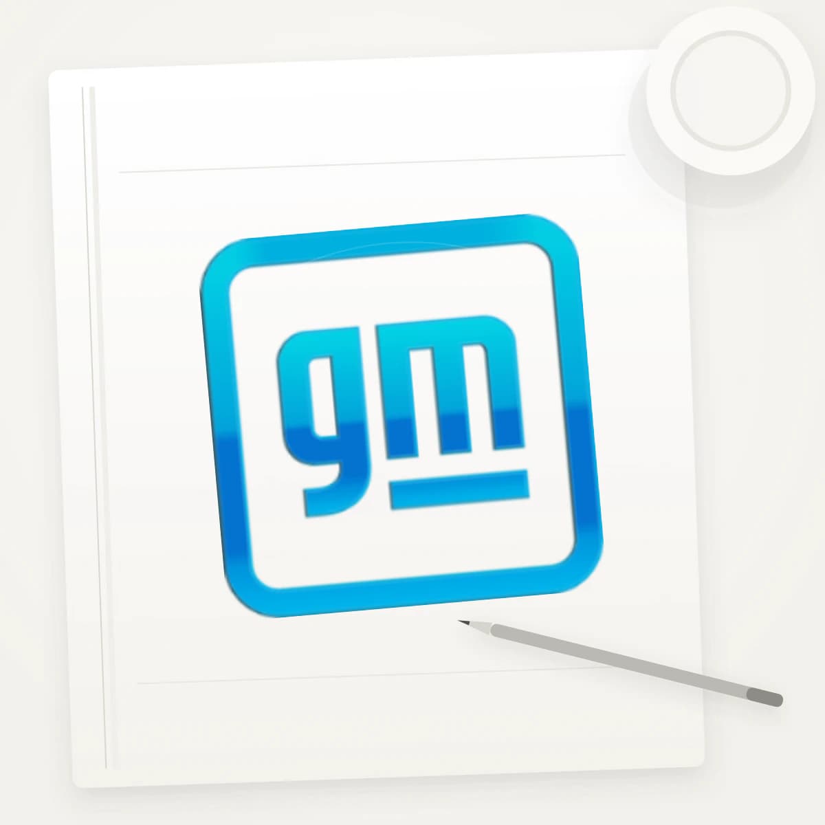 GM Logo Sticker application preview
