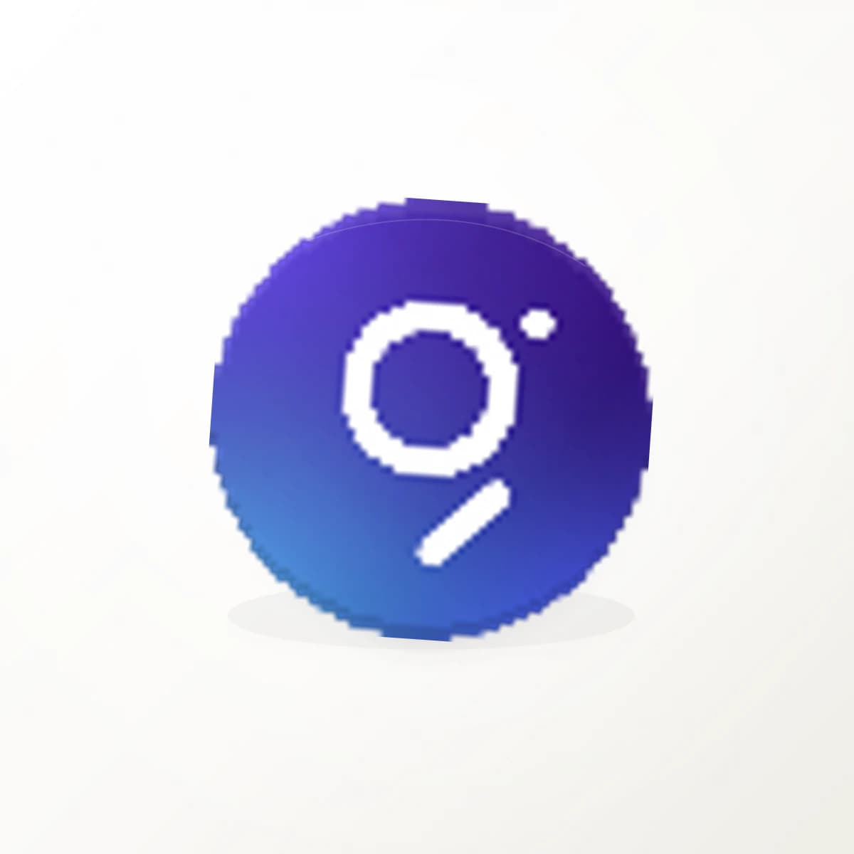 GRT Crypto Logo Sticker in an original crypto-logo die-cut vinyl design