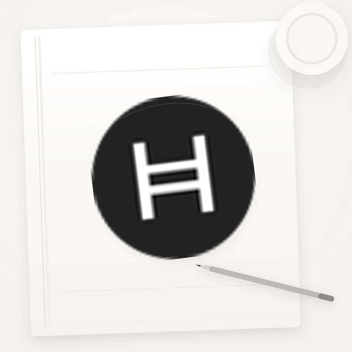 HBAR Crypto Logo Sticker application preview