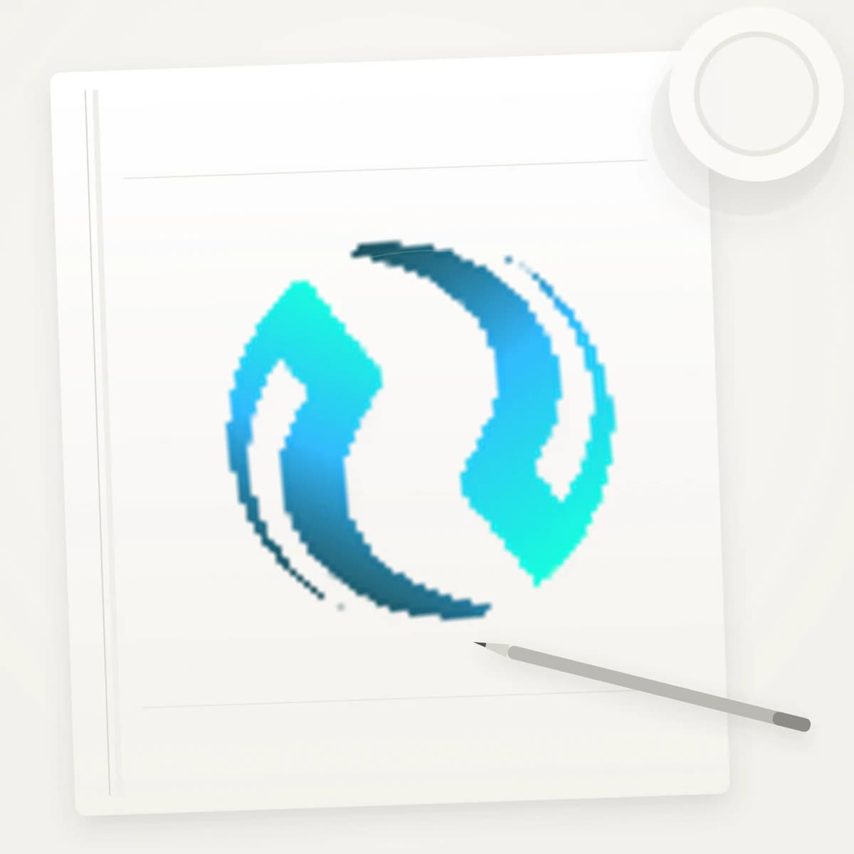 INJ Crypto Logo Sticker application preview