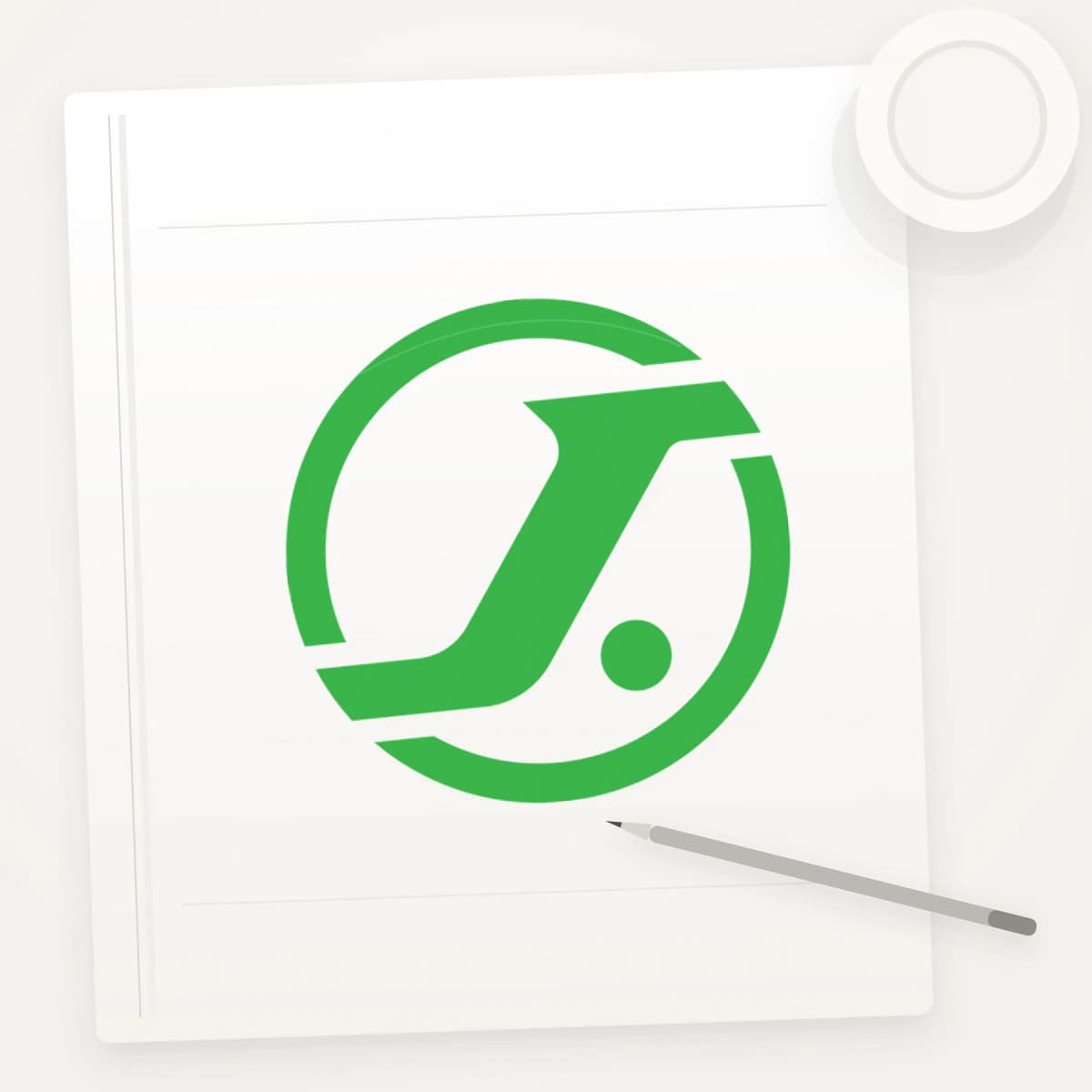 JUP Crypto Logo Sticker application preview