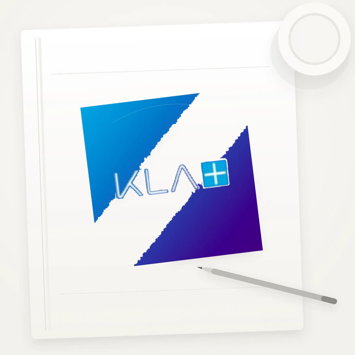KLAC Logo Sticker application preview