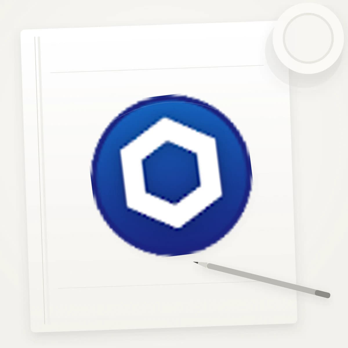 LINK Crypto Logo Sticker application preview