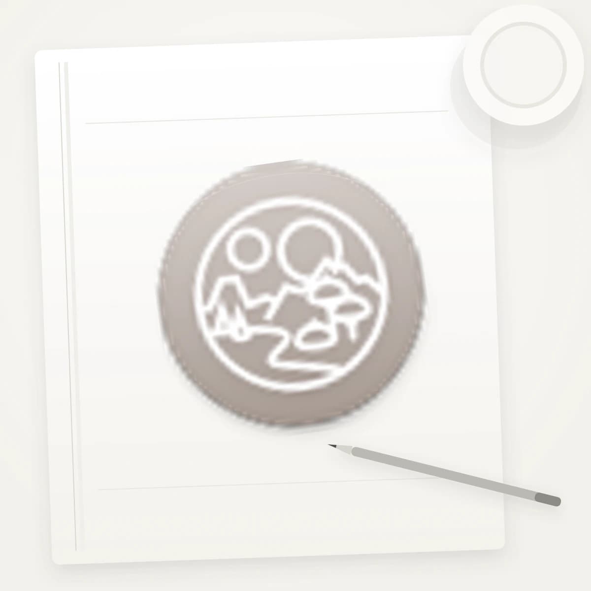 MANA Crypto Logo Sticker application preview