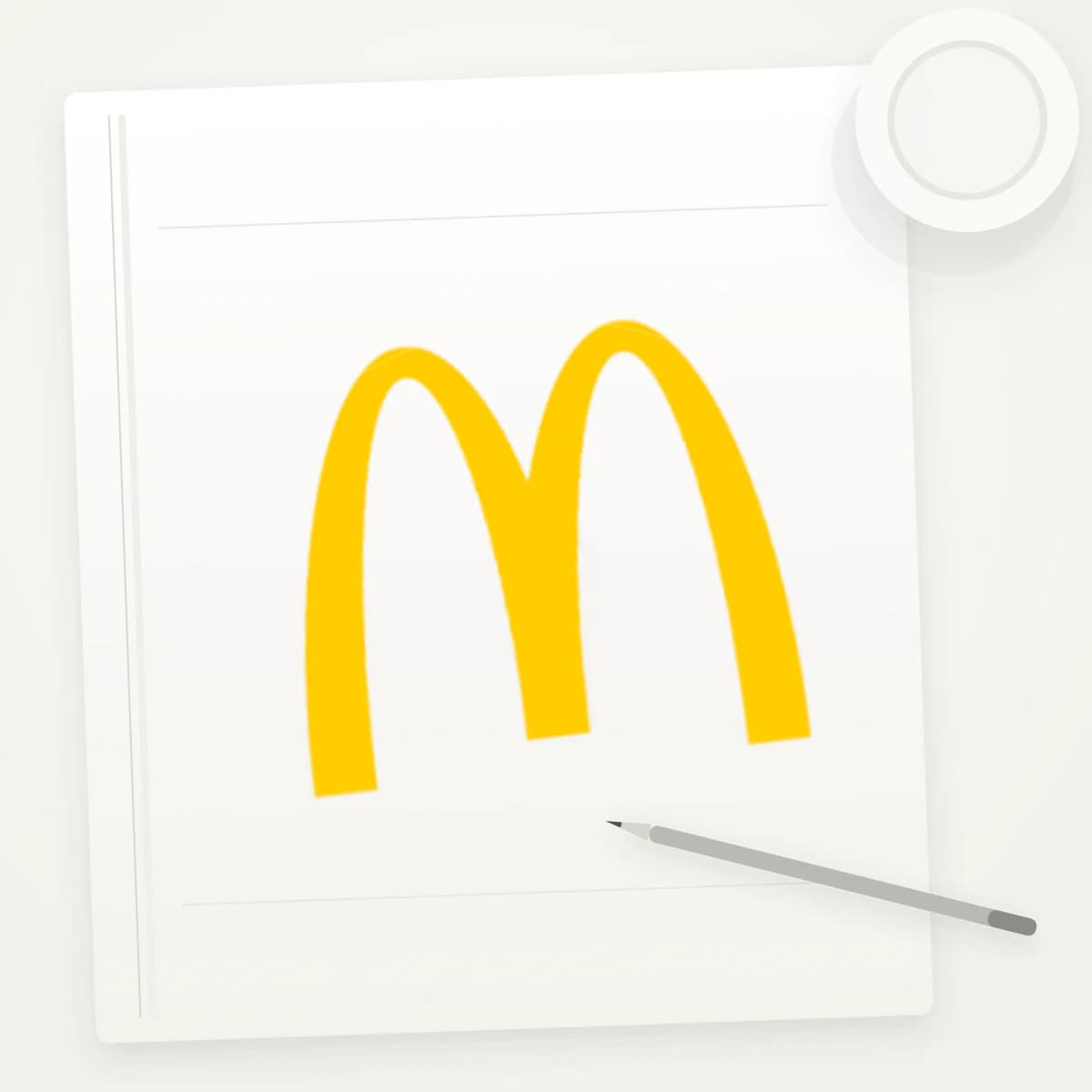 MCD Logo Sticker application preview