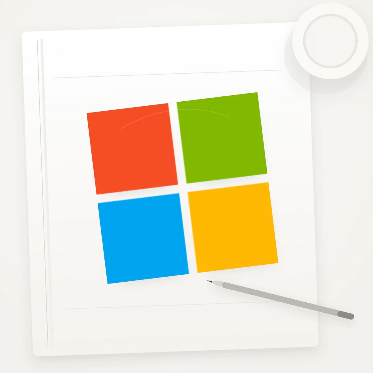 MSFT Logo Sticker application preview