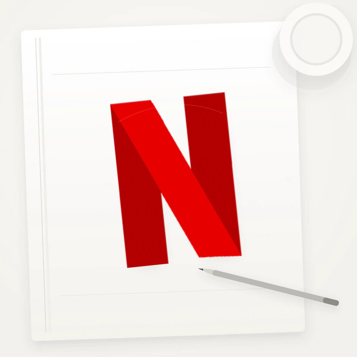 NFLX Logo Sticker application preview