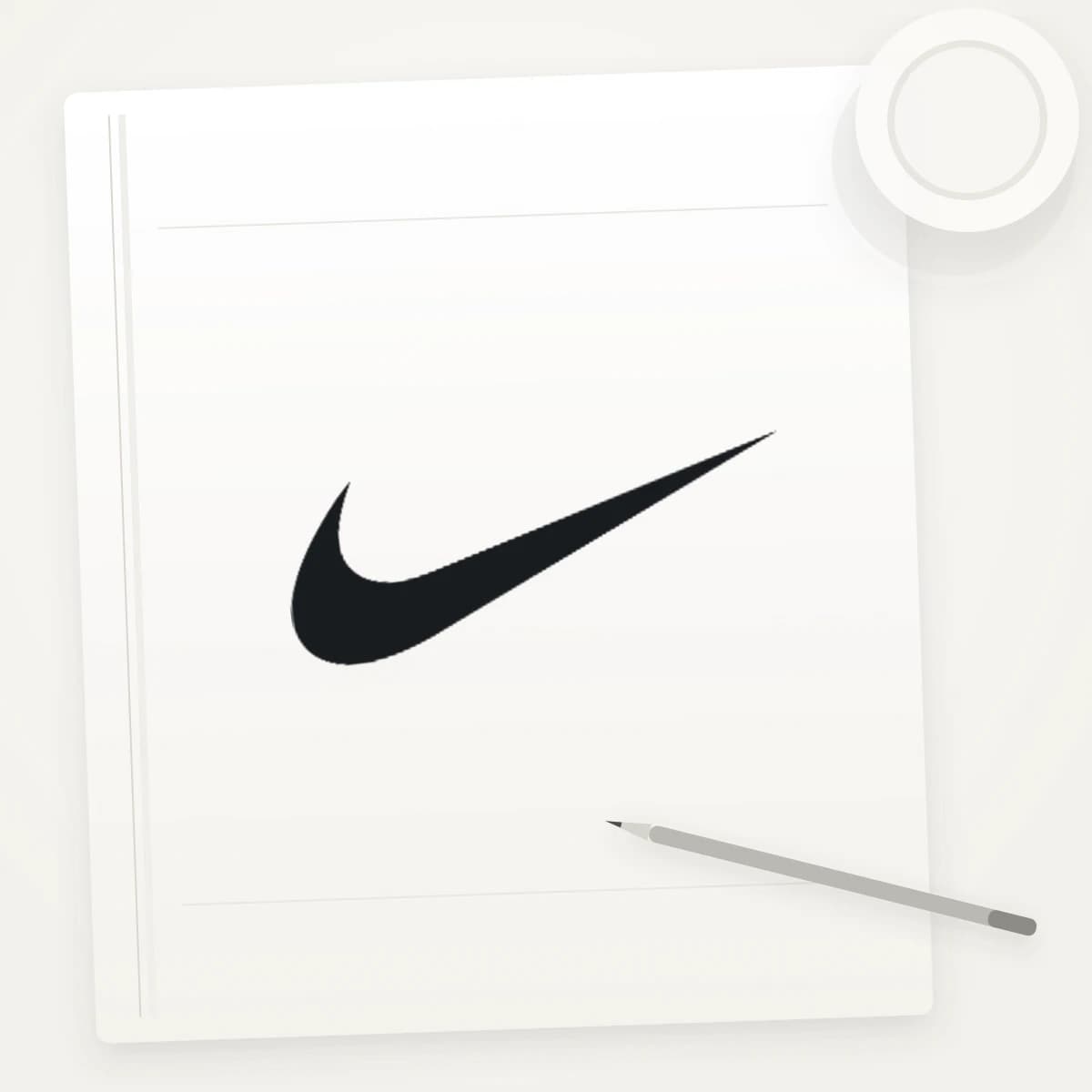 NKE Logo Sticker application preview