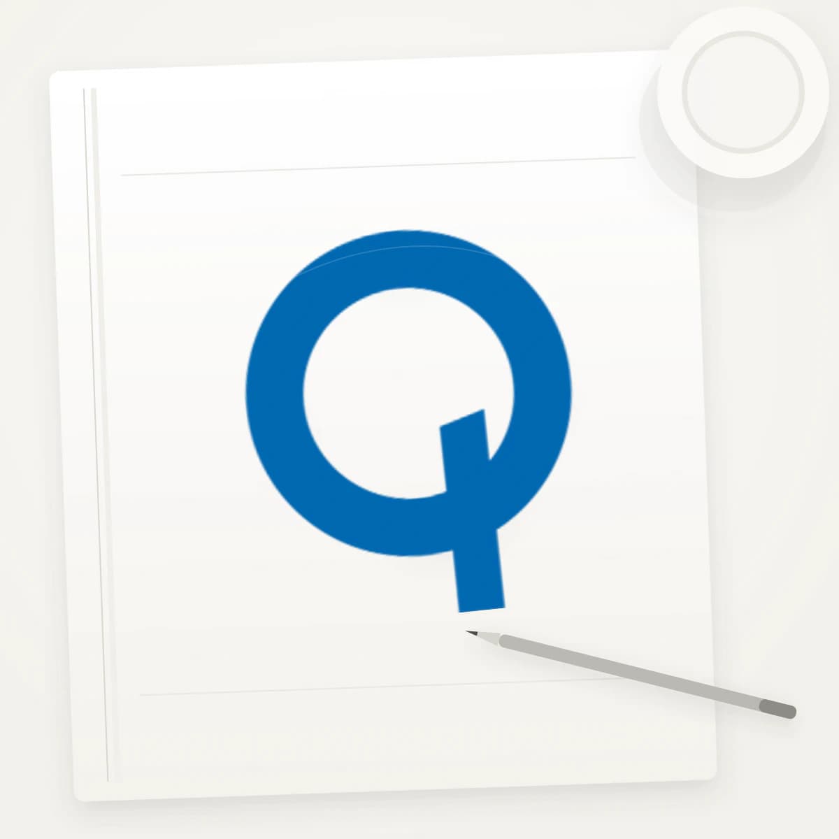 QCOM Logo Sticker application preview