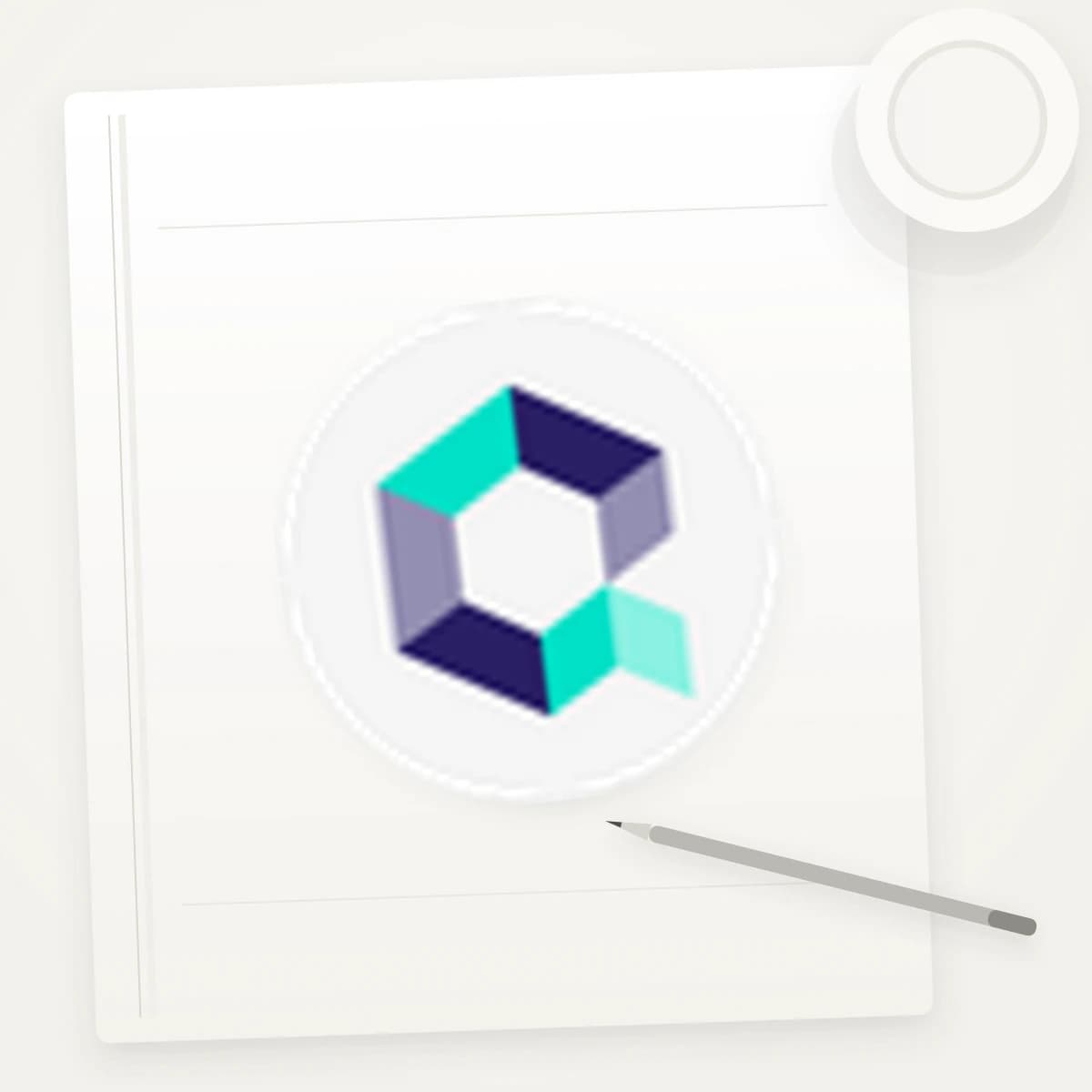 QNT Crypto Logo Sticker application preview