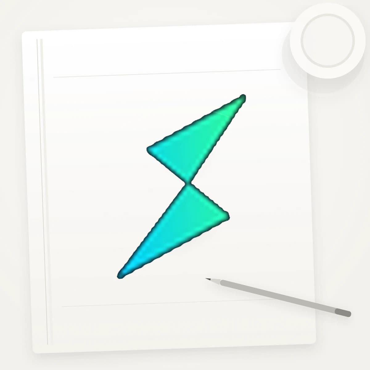 RUNE Crypto Logo Sticker application preview