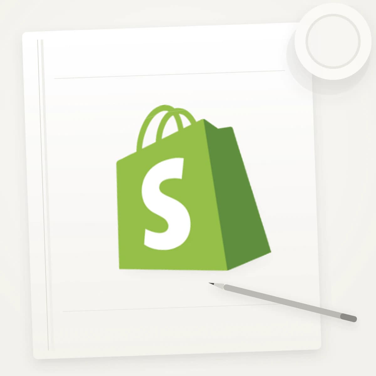 SHOP Logo Sticker application preview