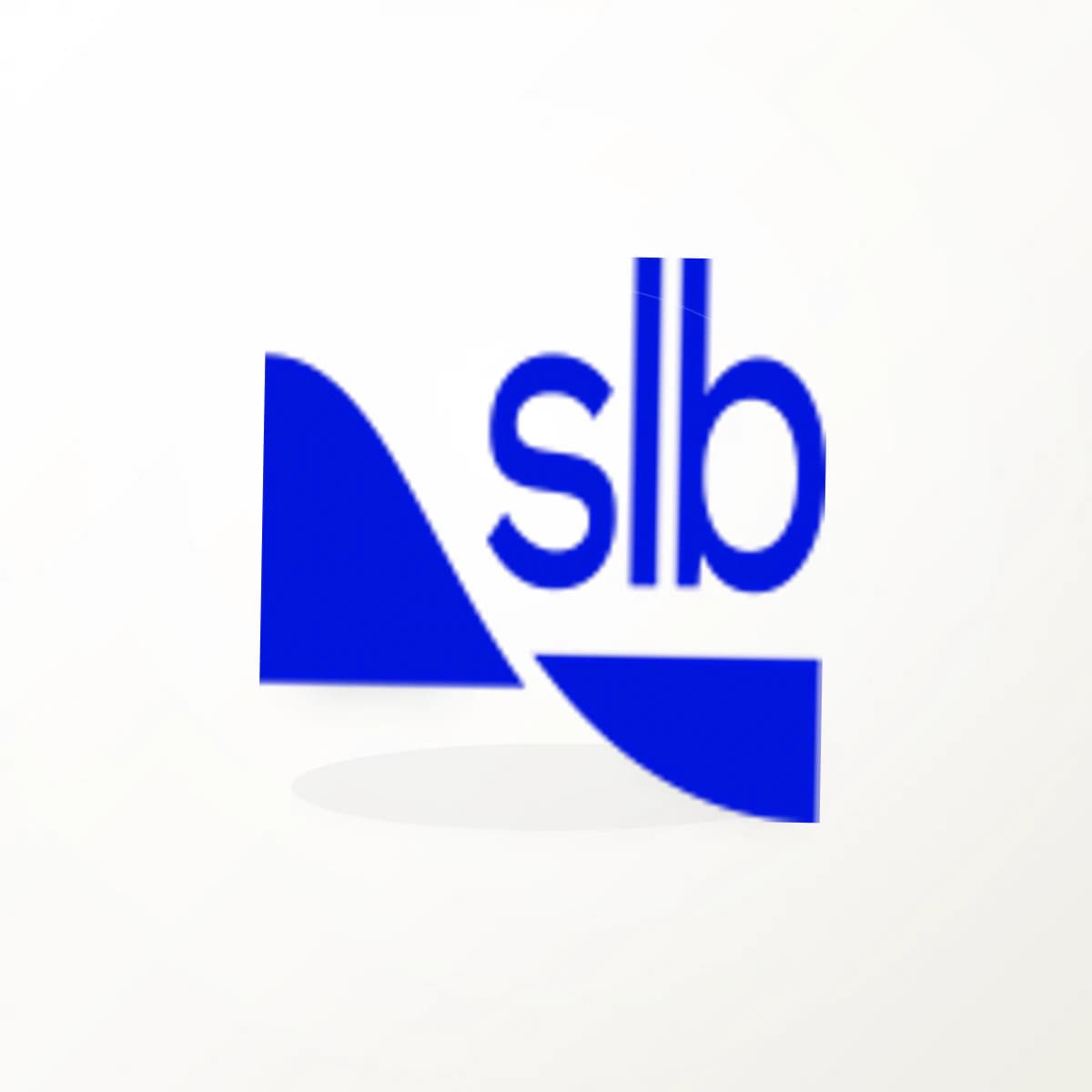 SLB Logo Sticker in an original company-logo die-cut vinyl design