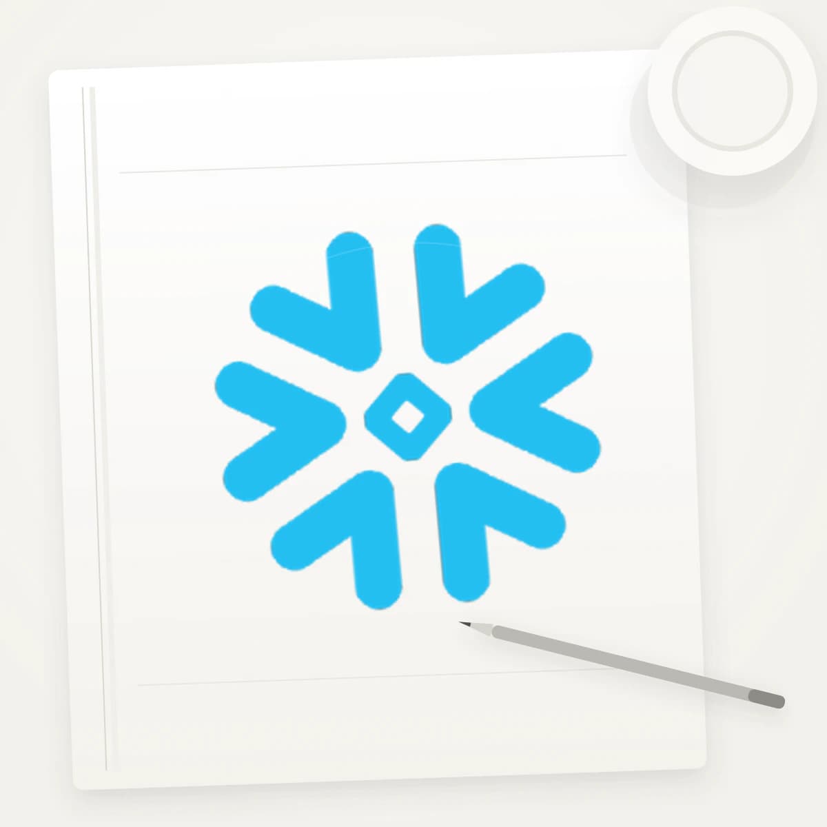 SNOW Logo Sticker application preview