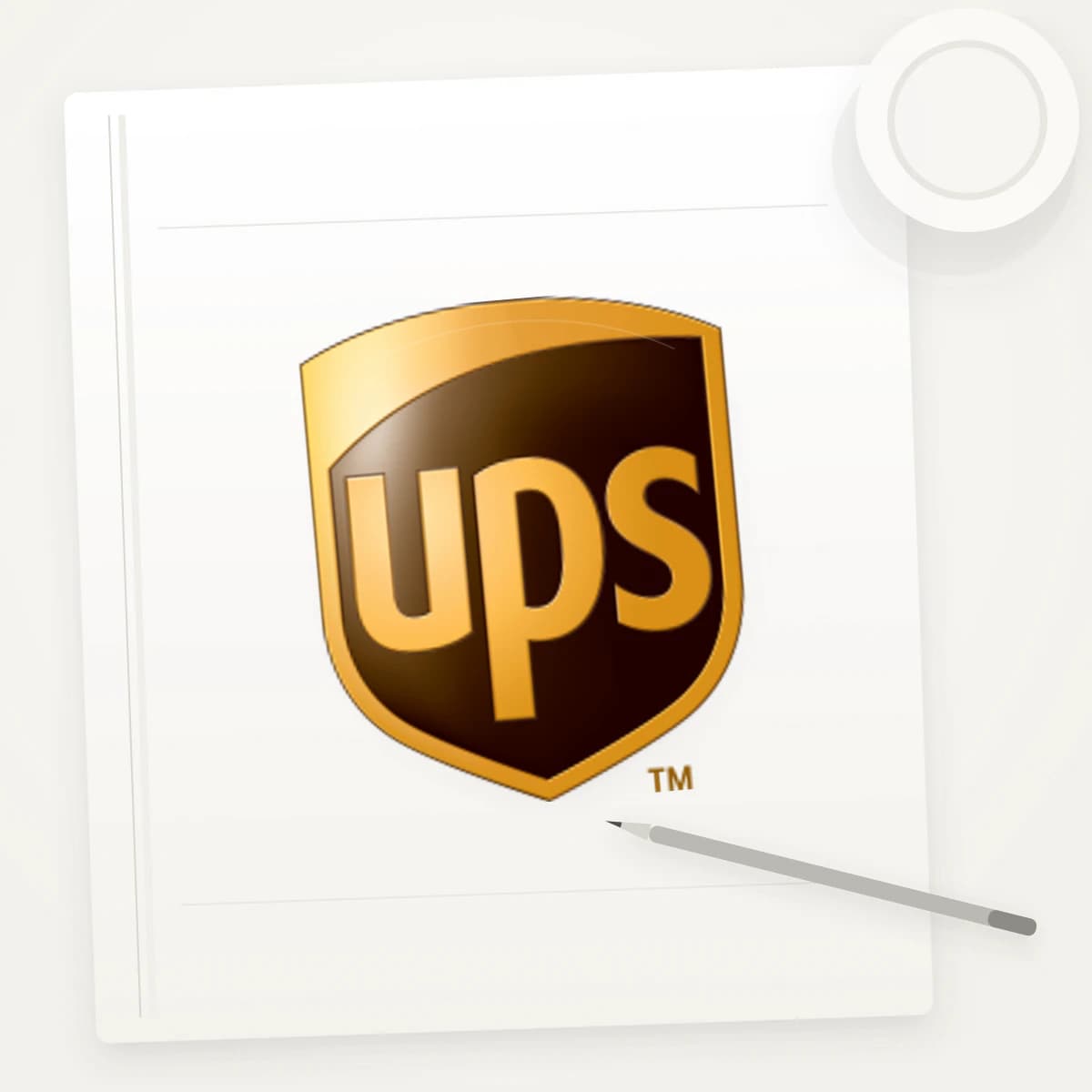 UPS Logo Sticker application preview