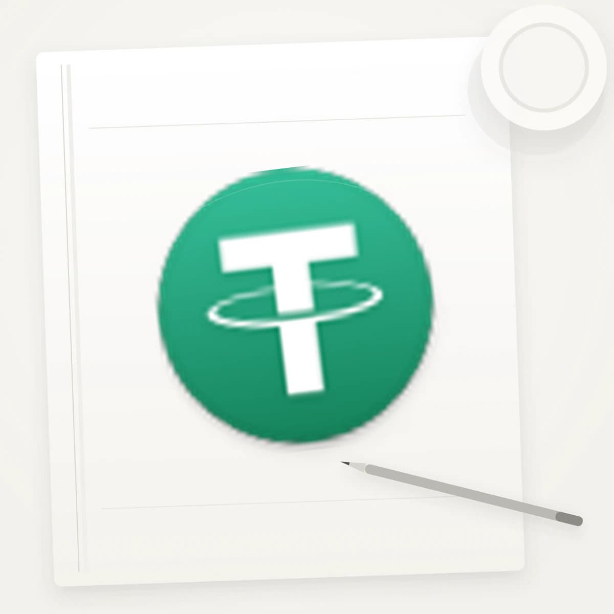 USDT Crypto Logo Sticker application preview