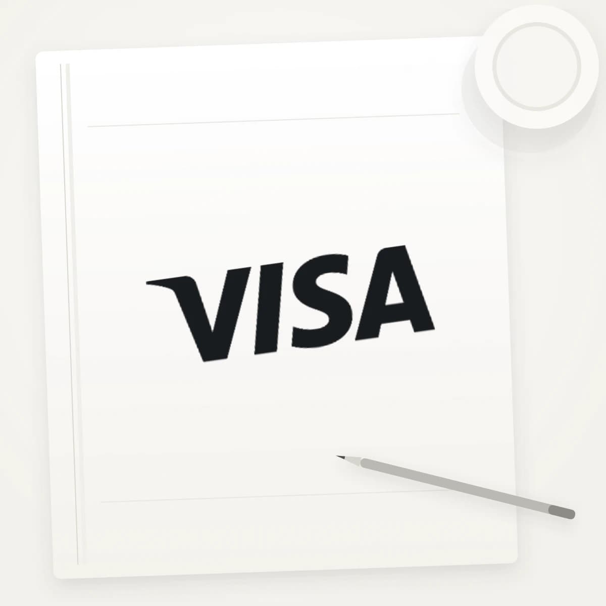 V Logo Sticker application preview