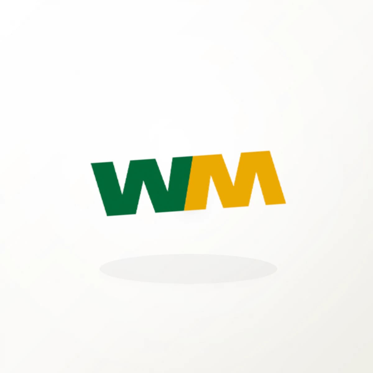 WM Logo Sticker in an original company-logo die-cut vinyl design
