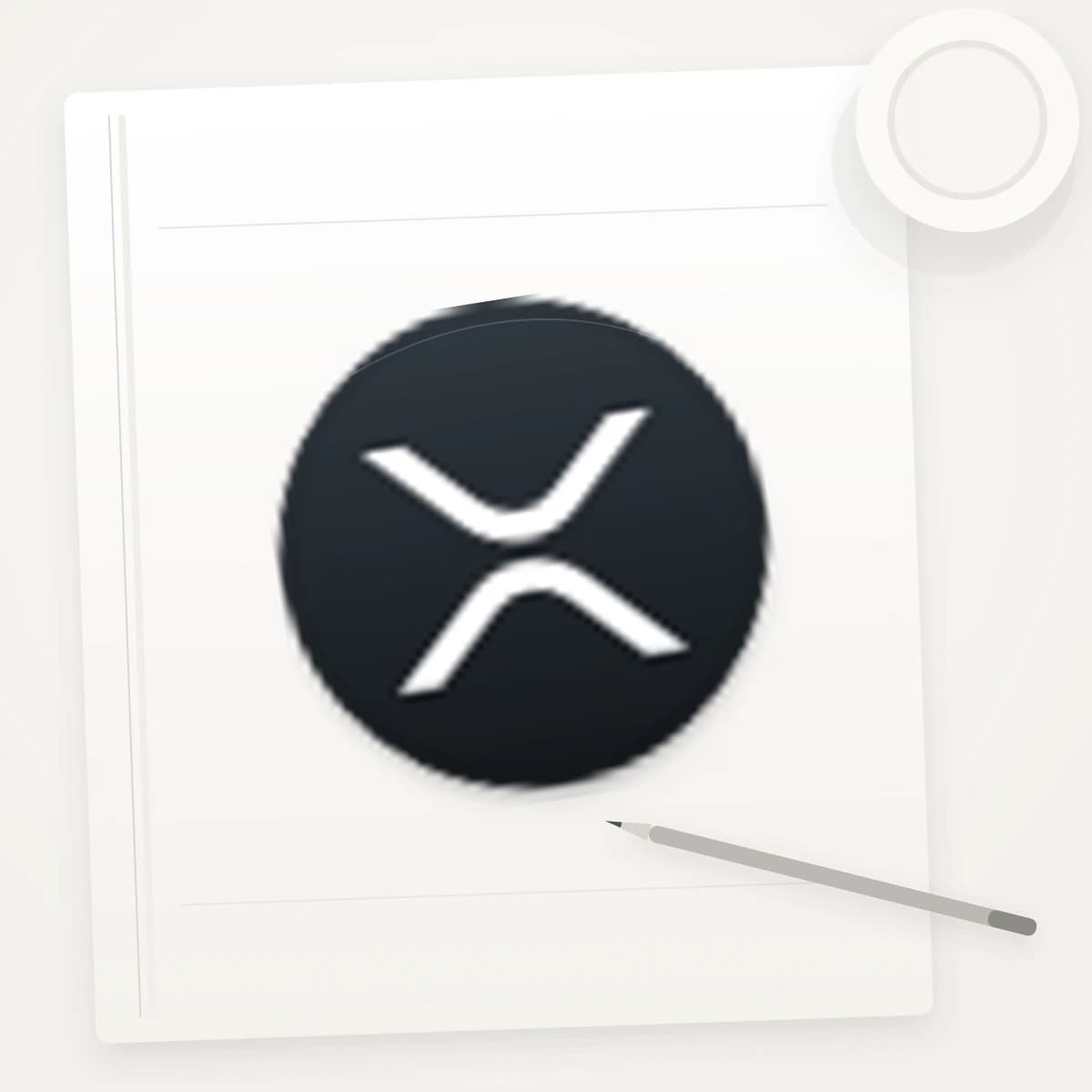 XRP Crypto Logo Sticker application preview