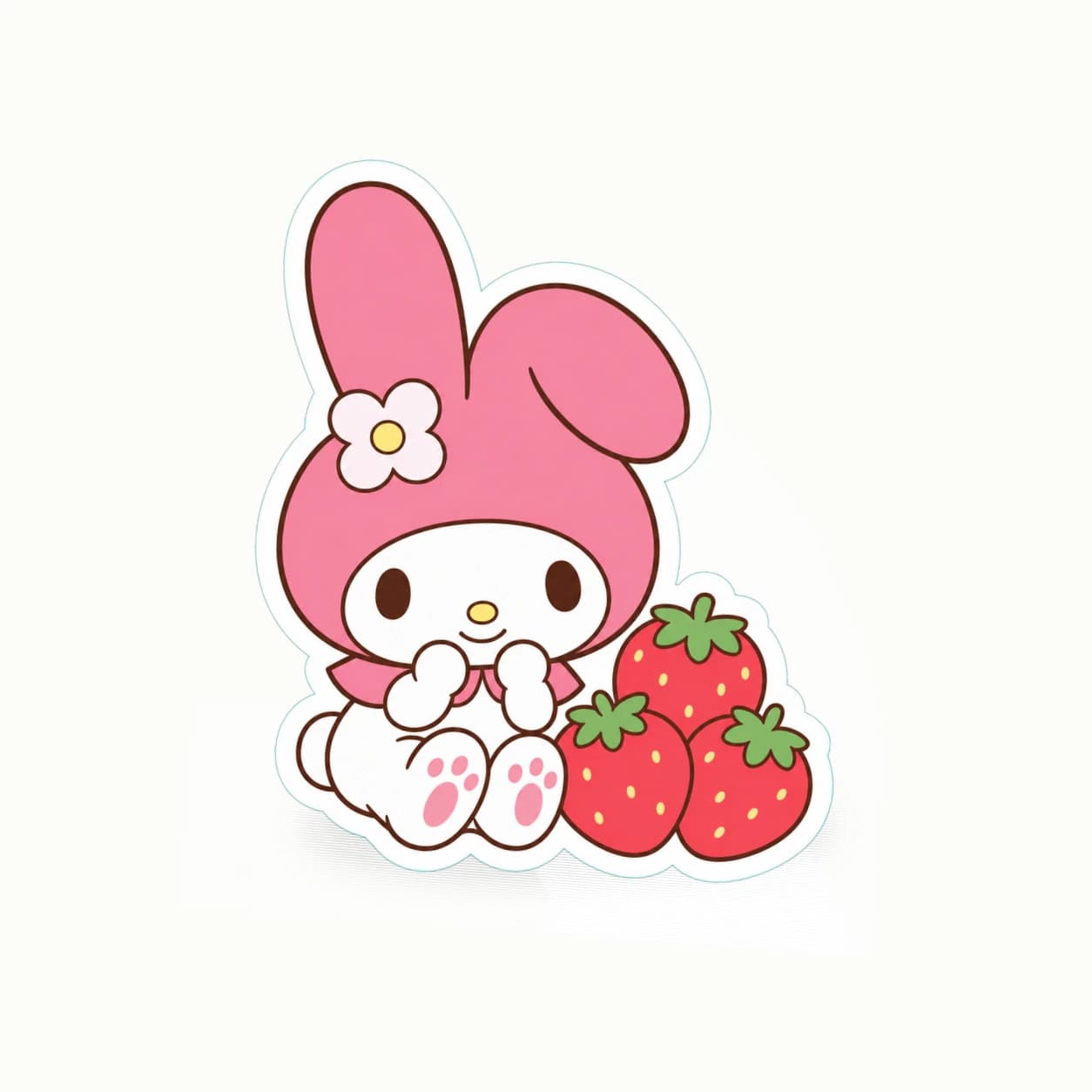 Sanrio My Melody Berry Picnic matte vinyl character sticker